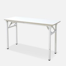 상도가구 밀키 절탁자 1800x450 접이식 테이블 책상 작업대 작업다이, 화이트 (1800x450)