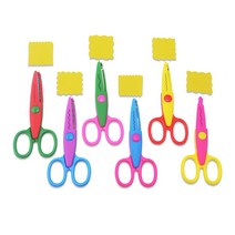 어린이 핑킹가위 톱니가위 공작가위 모양가위 초등학교 미술수업 준비물, 올록볼록／SS0101351A