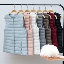 스타일아유 오리털 경량 구스 패딩 베스트