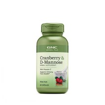 GNC 지앤시 크렌베리 D- 만노스 위드 비타민C 60캡슐