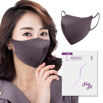 스마트클린페이스핏보건용마스크 KF94 새부리형 대형, 30매입, 1박스, 퍼플블랙
