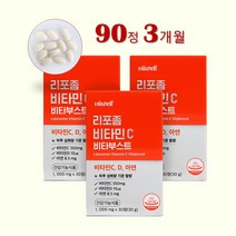 리포좀 비타민C 식약청인증 리포솜 인지질 코팅 리포조말 비타민D 아연 면역케어 비타민씨 부스터 3개월분, 2개, 60개