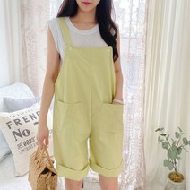 캣츠원피스 캣츠원피스 린넨점프수트 멜빵바지 반바지