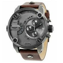 디젤 Diesel DZ7258 리틀 대디 51mm 빅사이즈 가죽 남자 패션 시계