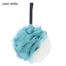 원터치욕조 핀란드사우나 미니 히노끼 예쁜 편백 사우나 반신 욕조 1pcs 직경 11cm 목욕 공 pe 소재 2 색 목욕 타올 스크러버 클렌징 활성화 피부 욕실 액세서리, 청록색 흰색