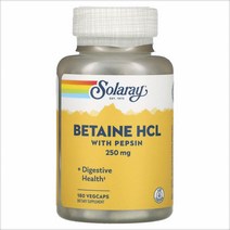 Betaine HCL Pepsin 250 mg 180 VegCaps