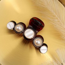 자개 집게핀 헤어핀 진주 여자 올림머리 악세사리 삔 국산 반묶음