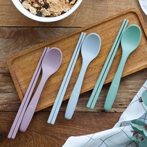 국산 어린이 실리콘 수저세트 숟가락 젓가락 3color, 그레이
