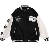 바시티자켓 야구점퍼 레트로 힙합 컬러 블록 남자 글자 자수 대표팀 재킷 봄 미국 스플라이싱 플러스 사이즈 스트리트 커플 의류