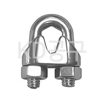 기타 스텐 와이어클립 스테인레스 SUS 와이어크립 와이어로프 부속 케이디공구 KD09, 1개, 스테인레스 와이어클립 5/8