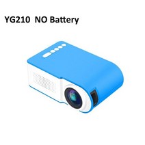 스마트빔 미니빔 캠핑용 단초점 빔프로젝터 Yg210 led 프로젝터 고품질 초점 렌즈, 블루 기본 버전