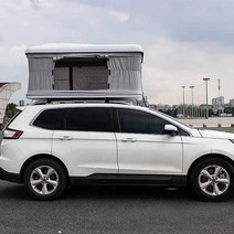 루프탑 텐트 SUV 접이식 선루프 지붕 침대 차박 차위, 화이트 색상 아미 그린 색상 캔버스