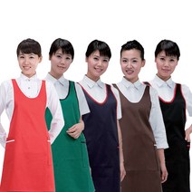 X형 면 앞치마 배식앞치마 급식앞치마 주방앞치마, JBA-7006