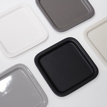 킴스아트 윙 정사각접시 디저트 플레이팅 접시 5color, 다크그레이(무광)
