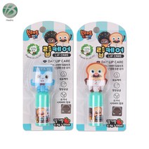 브레드이발소 피규어 립밤 / 오가닉 시어버터 함유 / 딸기향 2.4g - 2개