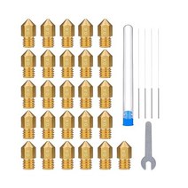 ELEGOO 26pcs MK8 노즐 0.4mm 다중 크기 3D 프린터 Neptune 33, 26pcs 0.4mm