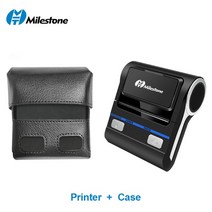 실사출력기 Milestone 80mm Blue Tooth Thermal Printer Usb Port Mini Portable Receipt With Free Applicatio, [02] Black, [03] AU 플러그