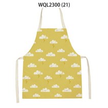 어린이집워싱앞치마 조끼형앞치마 칼하트앞치마 누빔앞치마 북유럽 심플 앞치마 구름 가정 요리 베이킹 주방 과일 잎 커피 숍 피나 포레스 청소 액세서리 68-55cm, [02] 55x68cm Adult Size, [21] WQL2300-21