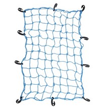 루프랙 가로바 차량용캐리어 루프탑캐리어 올뉴카니발 레이 루프박스 루프백 hook elastic car trailer 부트 수하물 번지 코드 화물 그물, 푸른