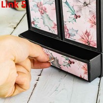 하드웨어 핸들 DIY Scrapbooking 앨범 종이 카드 장식 공예 템플릿 만들기, B450, B450