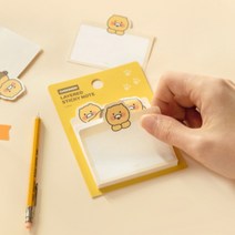 춘식이 레이어드 점착 메모지 카카오프렌즈 포스트잇 3단 형태 모양메모지 책갈피 플래그 인덱스, 형태춘식이