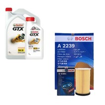 봉고3 (22년형이후) 디젤 캐스트롤 GTX SP/C3 5W30(7L)보쉬필터패키지 0381-2239