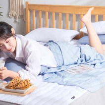 홑이불 블루(S/SS)/간절기 인견필 얇은이불 리넨 여름, 상세페이지 참조