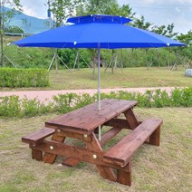 올리브가구 정품형 야외 테이블 세트 방부 방수 원목 평상 야외용 탁자 피크닉 4인용 무도색, 정품형테이블, 4인용(1200mm)