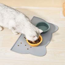 강아지 고양이 실리콘 식기매트 흘림방지 논슬립 애견 바닥오염방지