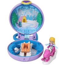 폴리포켓 스노우 오두막 세트 Snow Cabin Snowmobile 마이크로인형