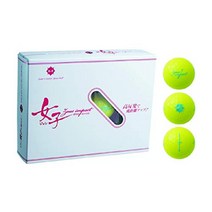 Kasco 카스코 골프공 제우스 임팩트 Zeusimpact 여성용, 3개입, 펄 옐로우