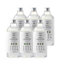 피앤씨 천연유래 액체 세탁세제 1L 본품, 6개