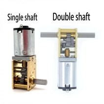 웜기어 소형 모터 기어 마이크로 미니 N20 DC 3V 6V 12V 4-381RPM 높은 토크 금속 전기 감속 저속 박스, 3V 15 RPM, Double Shaft