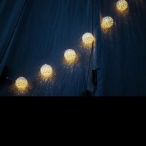 기타 바보사랑[천지몰]LED 코튼볼 라이트 화이트 16구 USB 타입 파티라이트 전등선 코코볼라이트