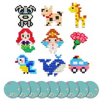 프리플레이 보석십자수 DIY 9종세트 + 스티커 9장