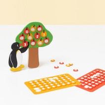 데이니즈 핑구 사과얌얌 주차번호판, 1개