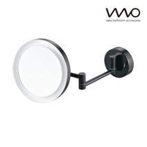 [바노테크] 면도경(화장경) SM-S017LED-BL 블랙, 단품