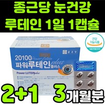 종근당 뉴테인 루테린 LUTEIN 마리골드 꽃 헤마토코쿠스 빌베리 추출물 비타민 A E 아연 셀레늄 직장인 청소년 50대 60대 부모님 눈 안구 건강 노안 노화 흐림 영양제 추천, 3박스(3개월분)