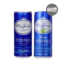 초정탄산수 플레인 라임 250ml x 30 2팩 60캔, 라임 250ml (30개x2팩)개