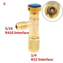 에어컨냉매벨브 컨트롤벨브 r410a r22 냉매 액체 안전 밸브 14 안전 수리 273, 하얀, 1개