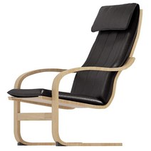 인조 가죽 포엥 의자 커버 교체품은 이케아 포엥 안락의자만을 위해 맞춤 제작되었습니다. 포엥 슬립커버 교체품. (인조 가죽 블랙 색상)