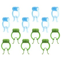 폐활량 운동기구 흉곽호흡기 폐호흡기기 편리한 코 추출 스토퍼 클립 폐 호흡 훈련 12 개, 01 Assorted Color