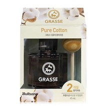 불스원 디퓨저 45ml 퓨어코튼 차량용 방향제, 없음