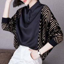 Joyce shop 오래달리기 여성 블라우스 젤라 쉬폰 봄 가을