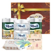 행복가득한 집 5종세트(키친타올+화장지+물티슈+여행용티슈+천연행주)단체선물 답례품 행사용품/우체국소포발송