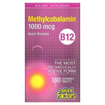 내추럴팩터스 B12 메틸코발라민 1000mcg 180정