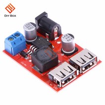 LM2596 LM2596S 듀얼 USB DC-DC 9V 12V 24V 36V 5V 3A 스텝 다운 벅 컨버터 자동차 충전기 태양 전원 모듈