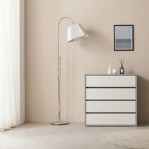 Sunshine 4단 폭넓은 서랍장 수납함 정리함 보관함 수납장 선반장 정리 800 e0 등급, 크림화이트