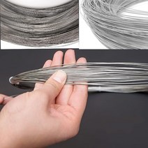 와이어로프새로운 스테인레스 스틸 와이어 0.02-3.0mm 구슬 로프 코드 낚시 스레드 문자열 DIY 목걸이 팔찌, 07 0.12mm_02 10M