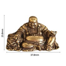 불교 부처님 웃는 큰 배 부처호랑이사자용거북이 작은 동상 풍수 장식 홈 장식 공예 액세서리, 사진으로